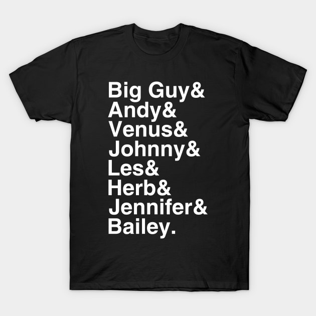 Cincinnati Radio Helvetica List T-Shirt by GloopTrekker